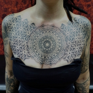 flower of life spiral tattoo