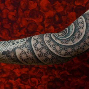 spiral asanoha tattoo