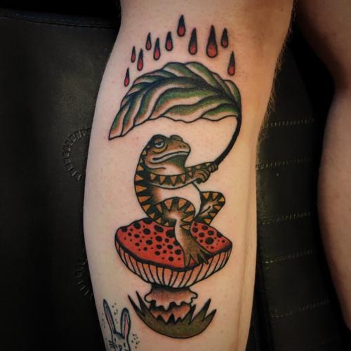 traditional frog tattoo