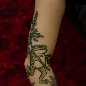 mugwort frog tattoo