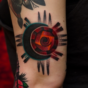 sun moon tattoo