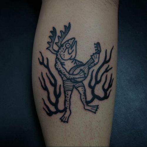 traditional crazy frog tattoo